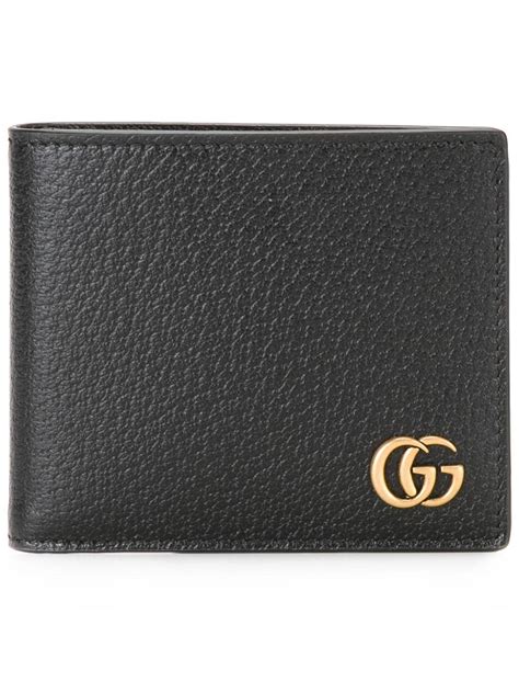 gucci wallet mens black gg logo denim with id|gucci marmont wallet small.